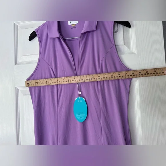 Greg Norman Sleeveless Golf Dress Purple Size Large NWT Women’s Golfwear - Picture 12 of 13